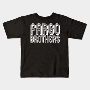 Fargo Brothers Retro V2 - White Letters Kids T-Shirt